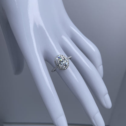 Moissanite Silver Ring