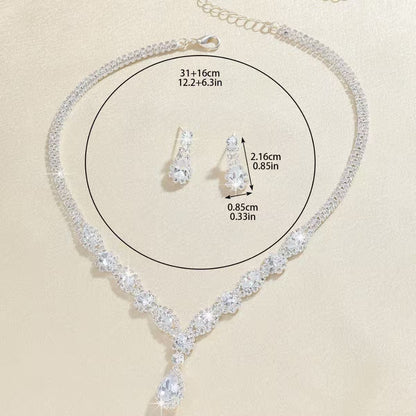 Necklace and earrings jewelry set