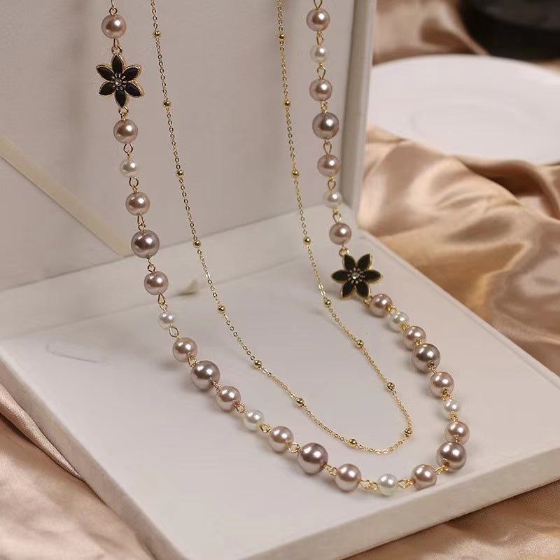 Handmade Beaded Pearl Necklace