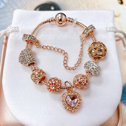Elegant Floral Charm Bracelet for Women