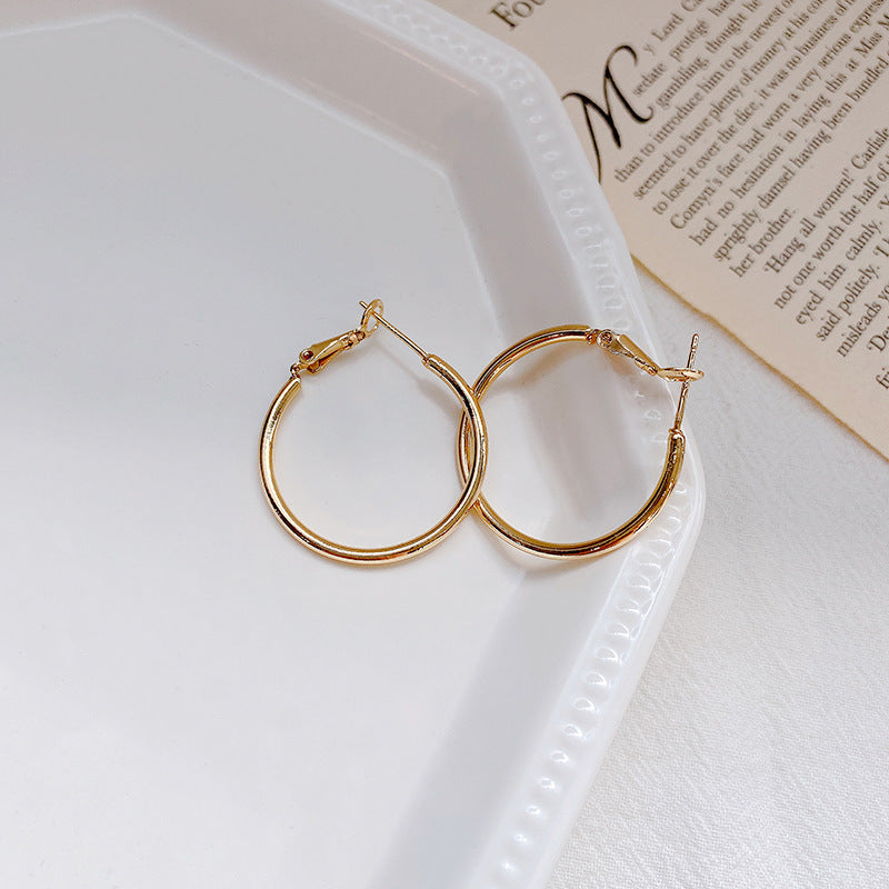 Hoop Earrings with 925 Silver Needle