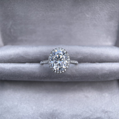 Moissanite Silver Ring