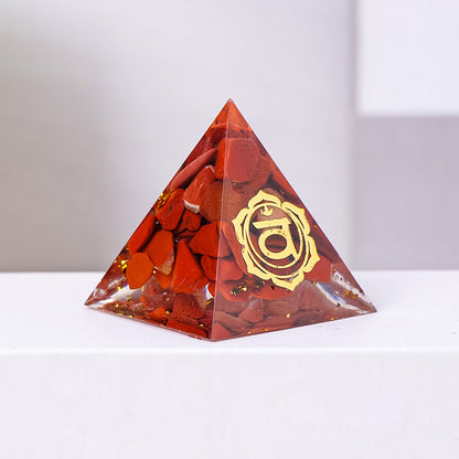 Gravel Resin Pyramid Ornament
