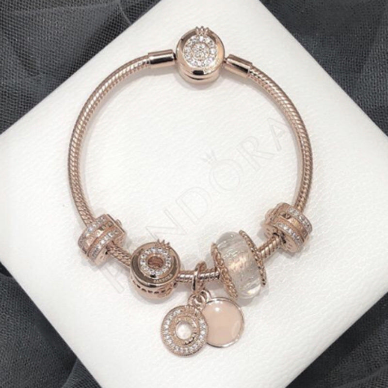 Elegant Floral Charm Bracelet for Women