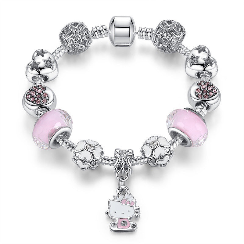 Elegant Floral Charm Bracelet for Women