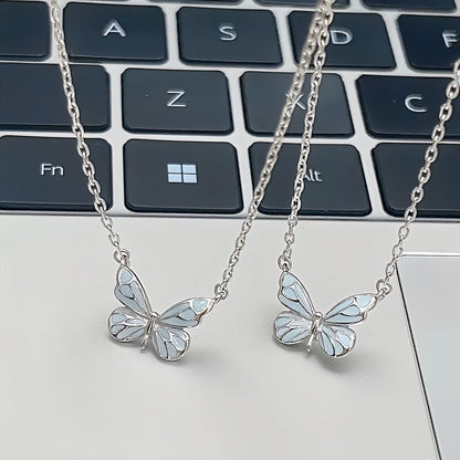 Luminous Butterfly Necklace and Bracelet Set