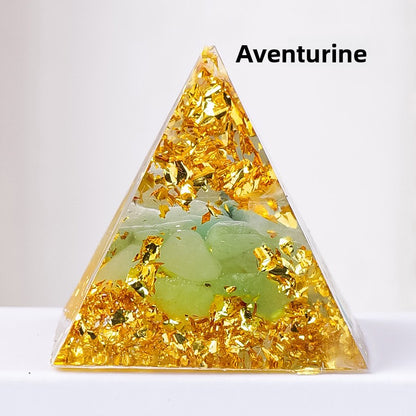 Gravel Resin Pyramid Ornament