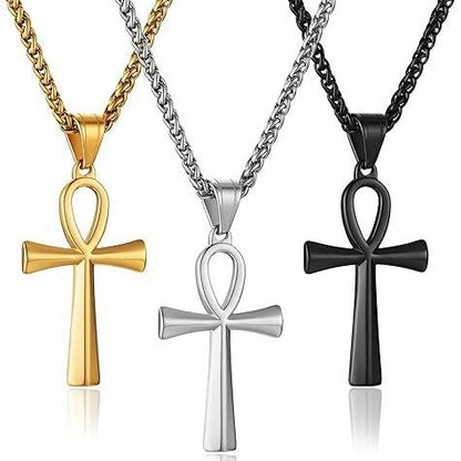 Stainless Steel Cross Pendant Necklace