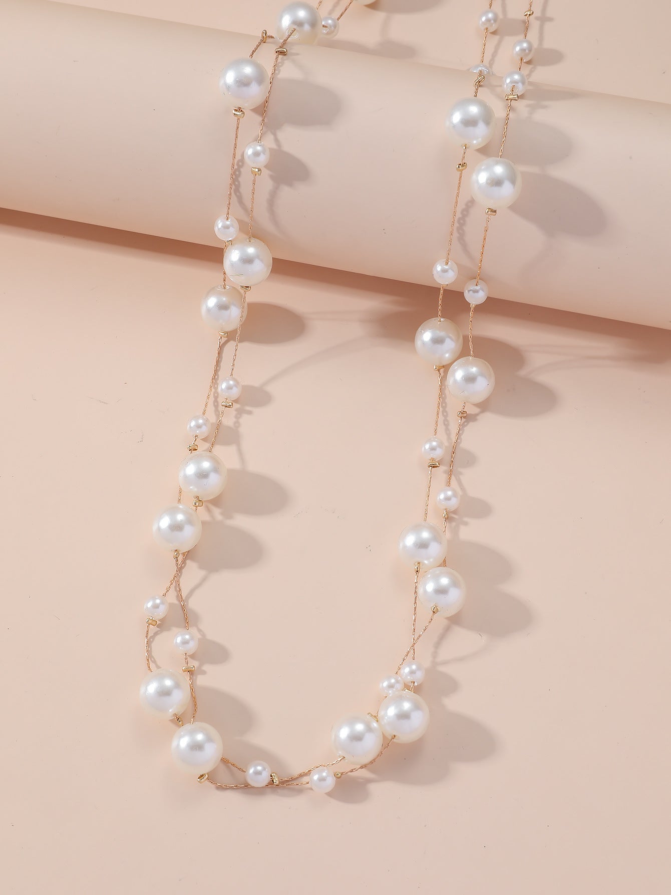 Handmade Beaded Pearl Necklace