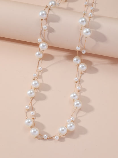 Handmade Beaded Pearl Necklace