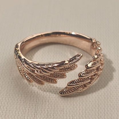 Angel Devil Wings Adjustable Open Ring Vintage Jewelry