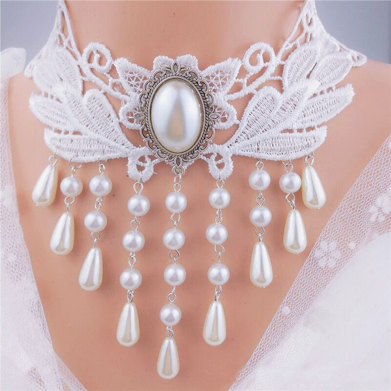 Choker lace necklace
