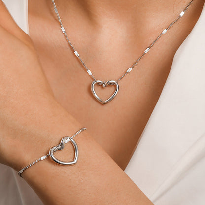 Golden Hearts Bracelet and Necklace