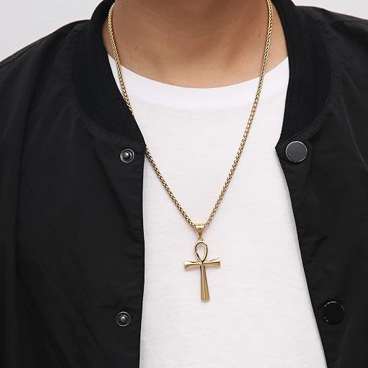 Stainless Steel Cross Pendant Necklace
