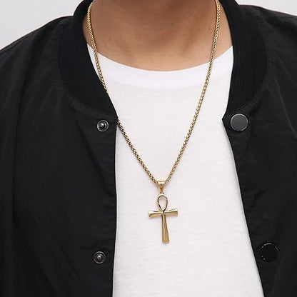 Stainless Steel Cross Pendant Necklace