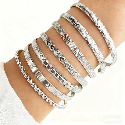 Geometric Stacking Bracelets