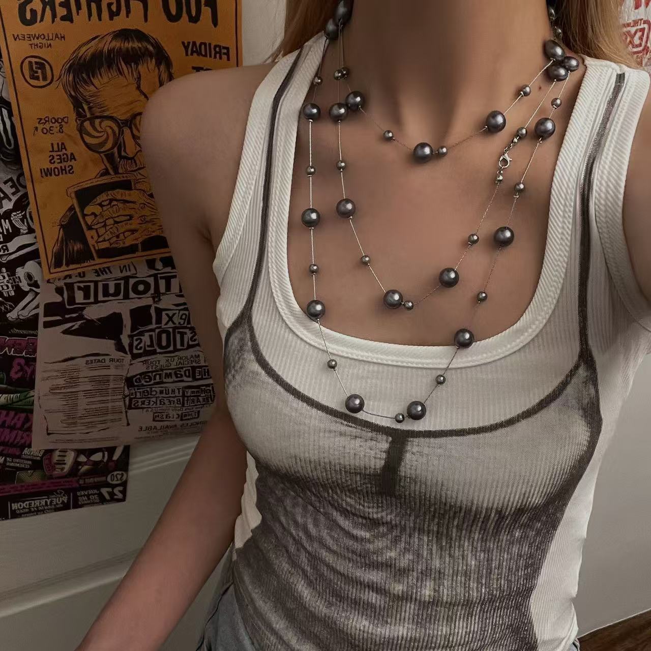 Handmade Beaded Pearl Necklace