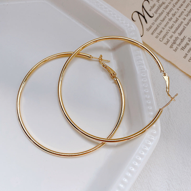 Hoop Earrings with 925 Silver Needle