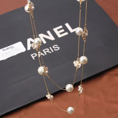 Handmade Beaded Pearl Necklace