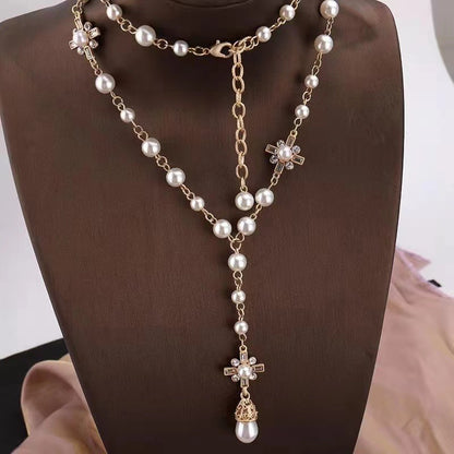 Handmade Beaded Pearl Necklace
