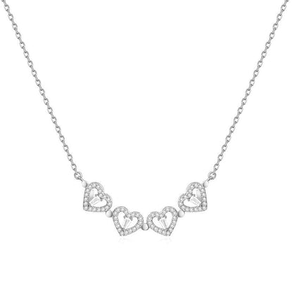 Four-Leaf Clover Heart Necklace