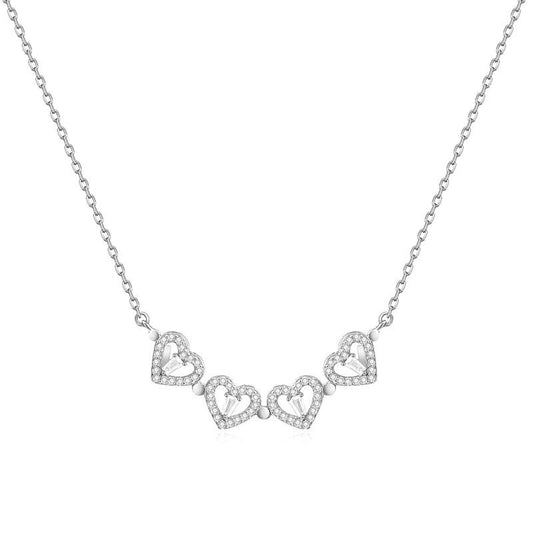 Four-Leaf Clover Heart Necklace