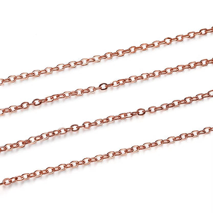 5 M/Lot Gold/Bronze Plated Necklace Chain for Jewelry Making Findings DIY Necklace Chains Materials Handmade Supplies