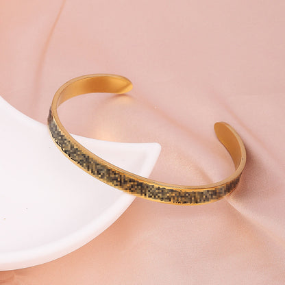Arabic open bracelet