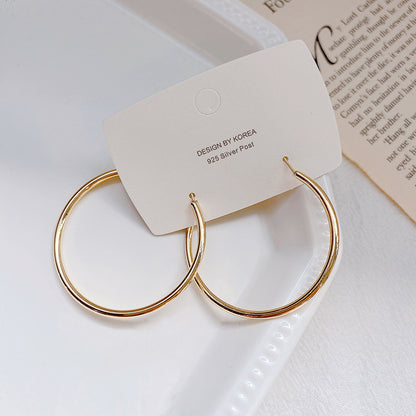 Hoop Earrings with 925 Silver Needle