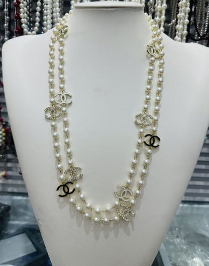 Handmade Beaded Pearl Necklace
