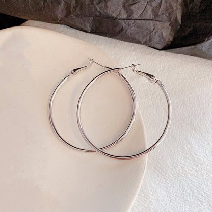 Hoop Earrings with 925 Silver Needle