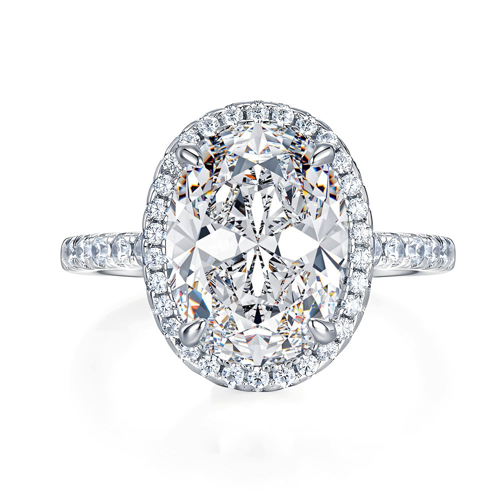 Moissanite Silver Ring