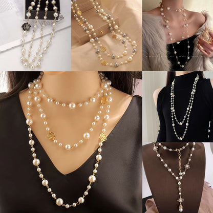 Handmade Beaded Pearl Necklace