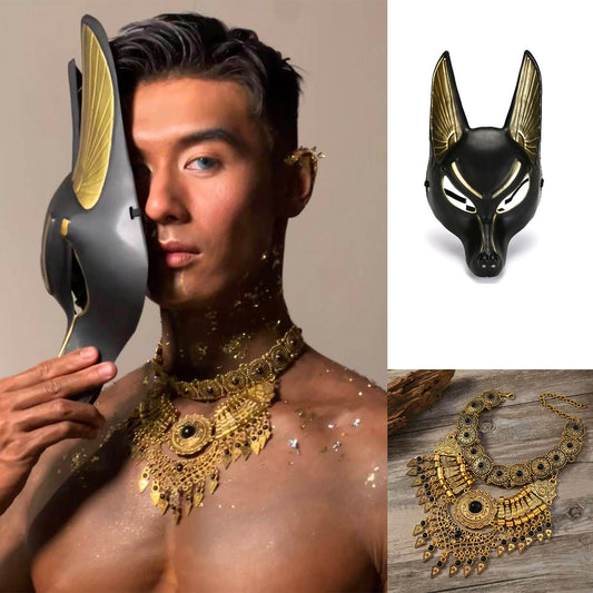 Necklace Mask Halloween Accessory