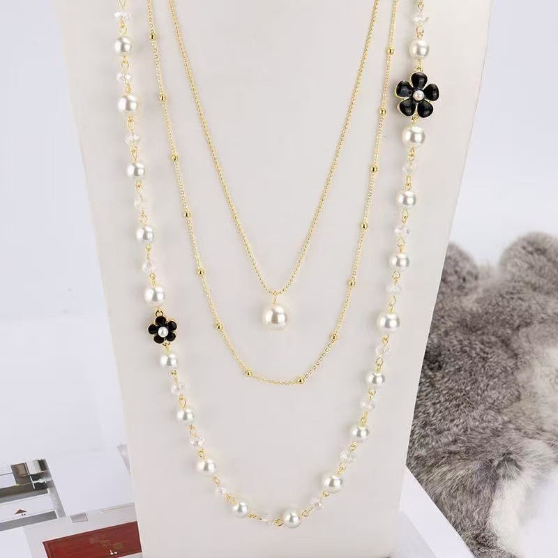 Handmade Beaded Pearl Necklace