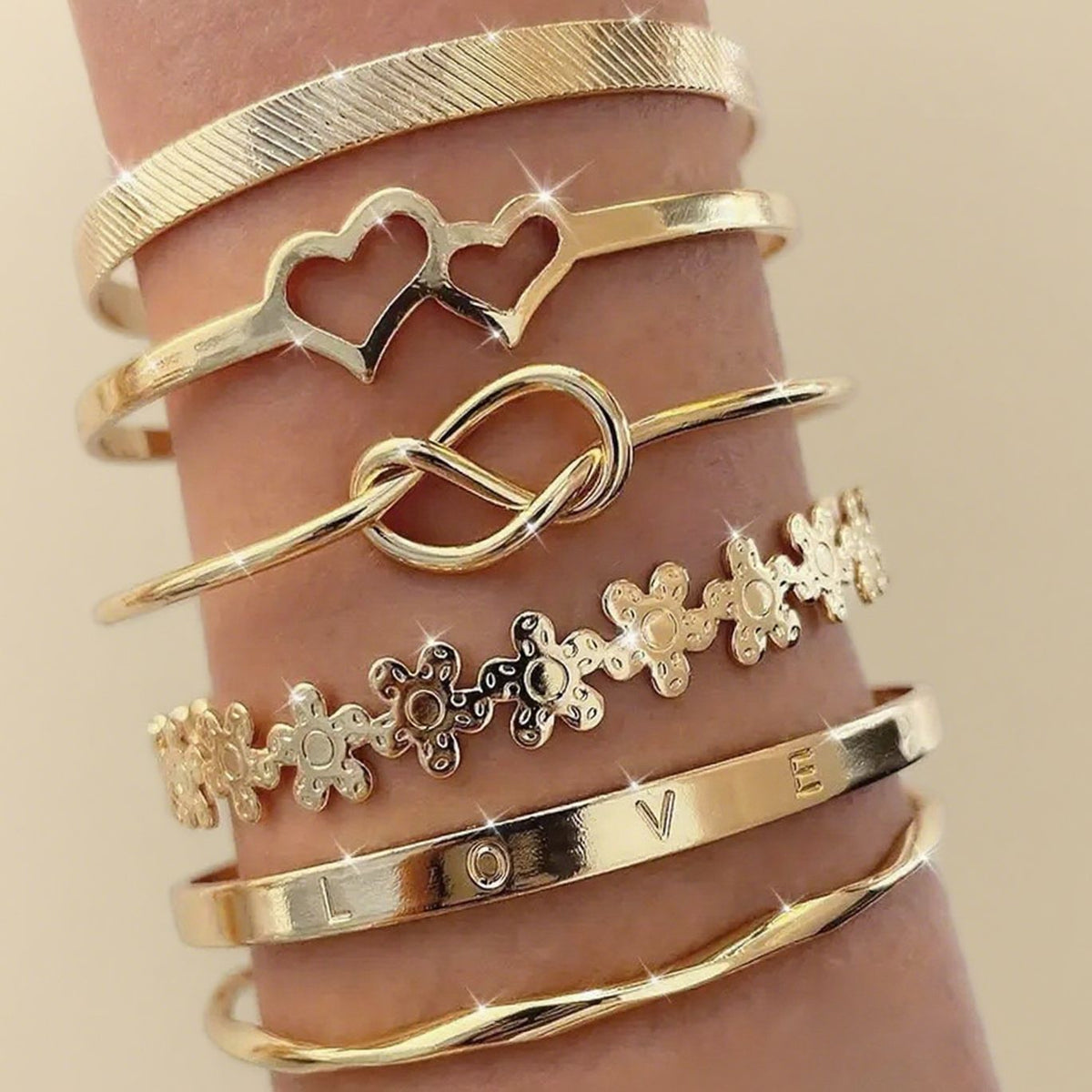 Geometric Stacking Bracelets