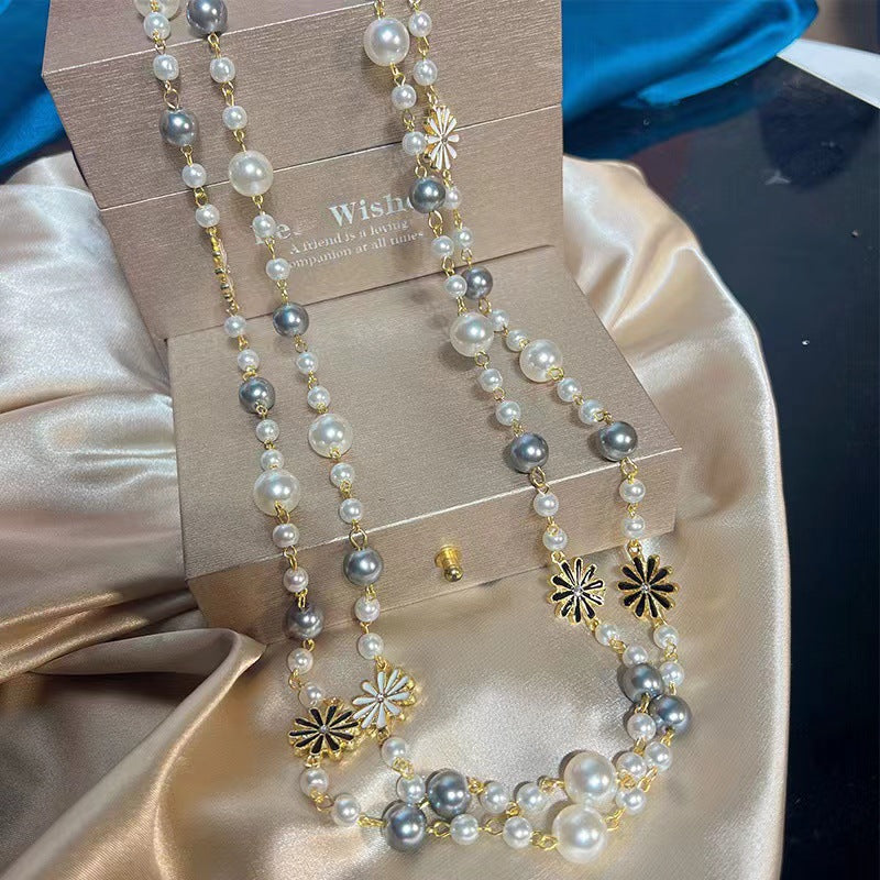 Handmade Beaded Pearl Necklace